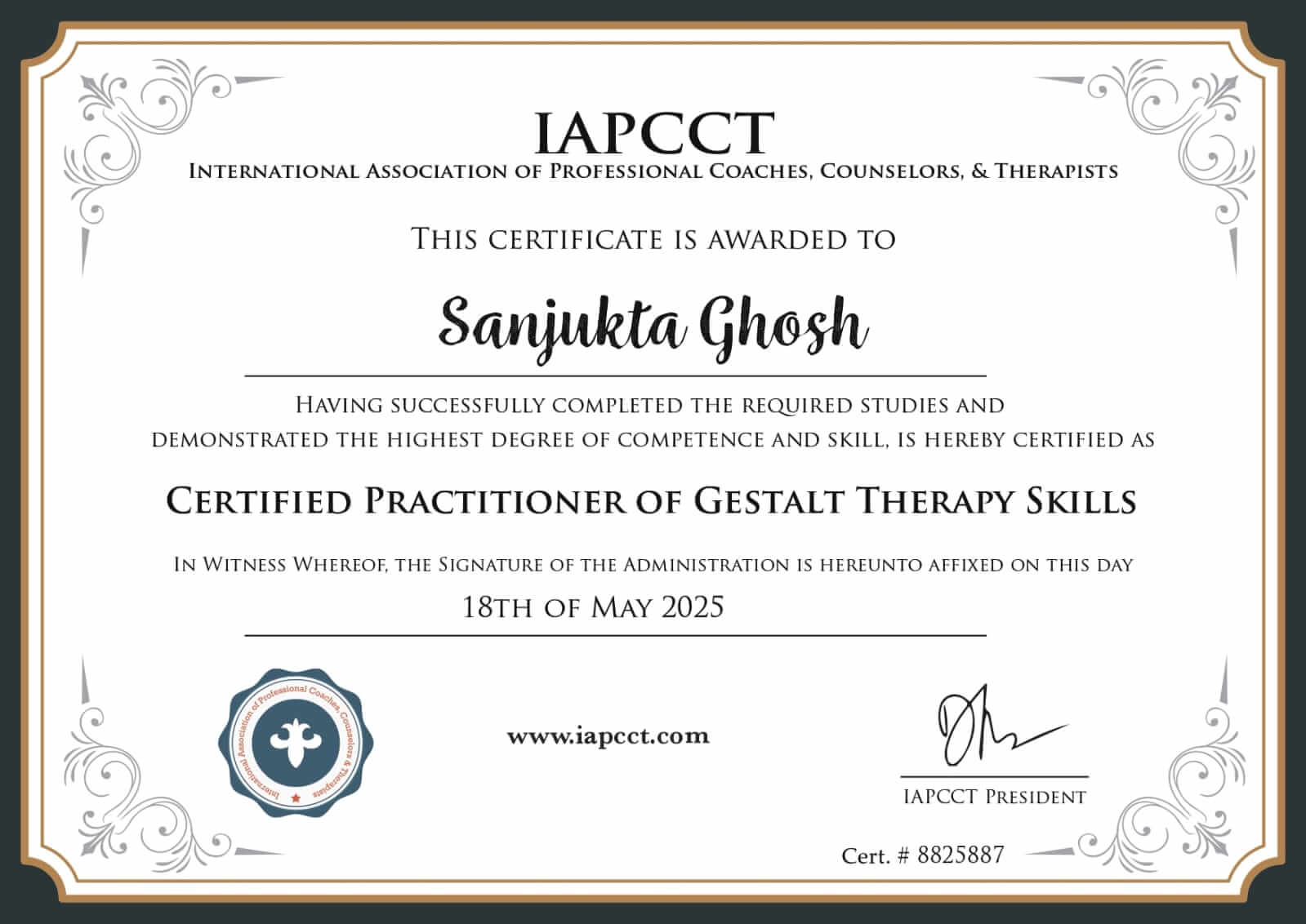 Home Coaching Certificate